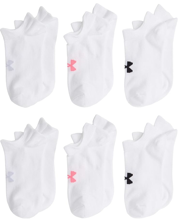 Essential 2.0 No Show Socks 6-Pair (Little Kid/Big Kid) | Zappos