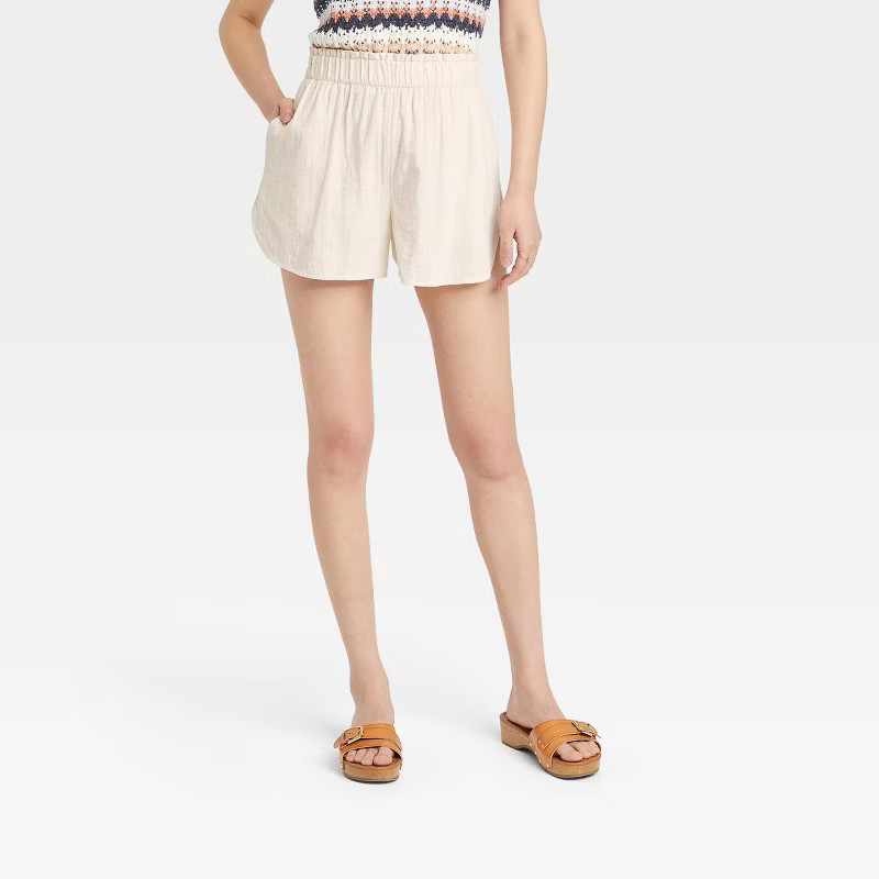Women's High-Rise Pull-On Gauze Shorts - Universal Thread™ | Target