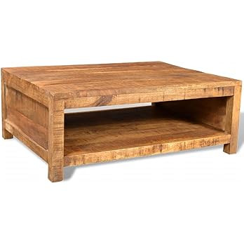 Amazon.com: CHARMMA Coffee Table Solid Mango Wood : Home & Kitchen | Amazon (US)