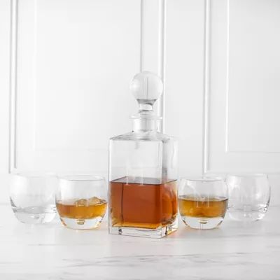 Cathy's Concepts 5-Piece Square Whiskey Decanter Set | Bed Bath & Beyond