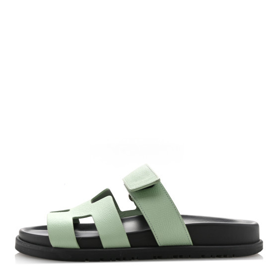Epsom Womens Chypre Sandals 36.5 Vert Jade | FASHIONPHILE (US)
