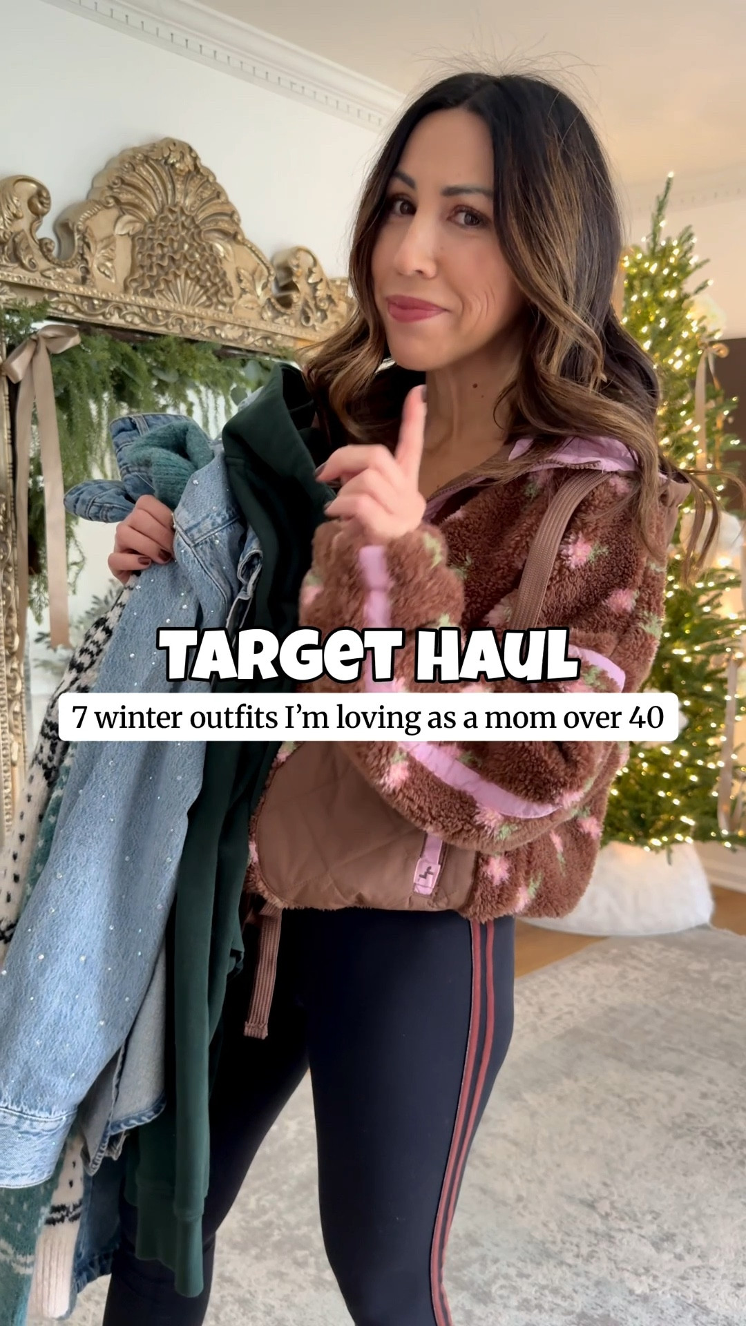 Ok so this Target haul is solid for early winter outfits. Leggings, jeans, sweatshirts,  sweaters, holiday outfits and cozy accessories. All about this fashion haul ladies! 

Top and sweater small.  Studded barrel jeans 0 (I folded mine under). Legging small. Flats TTS. Sneaker size down. Risen jeans, 25. 

Target style, Holiday outfits, target fashion, target haul 



#LTKFindsUnder50 #LTKHoliday #LTKFindsUnder100