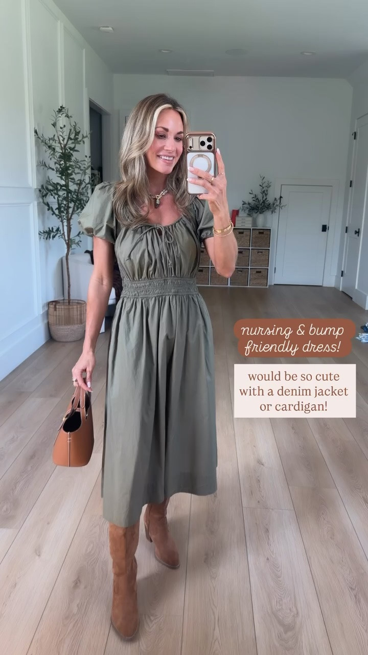 loving this dress for fall transition! 🍂🤎 I am 5’2” & wearing my true size xsmall!

#LTKootd #LTKSeasonal #LTKPetite