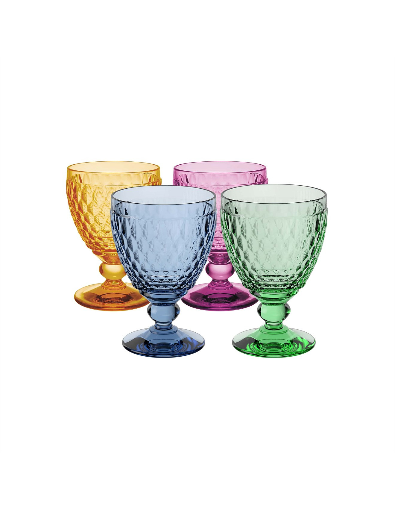 Boston Water Goblet Mixed Set 4pce | David Jones (Australia & New Zealand)