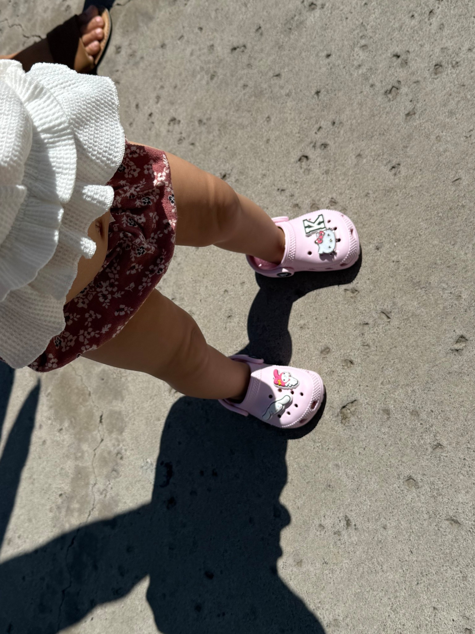Pink crocs with Sanrio charms 

#LTKKids #LTKBaby #LTKFamily
