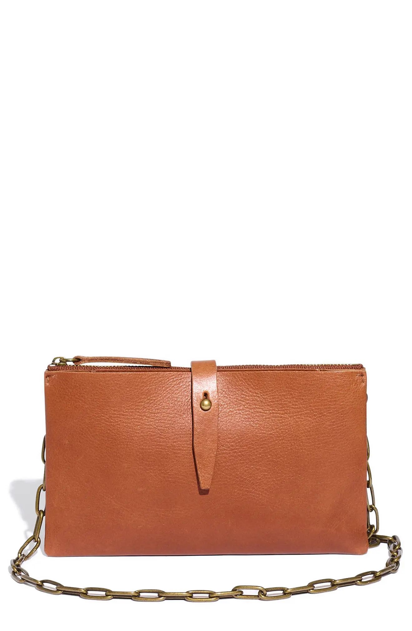 Madewell The Transport Accordion Crossbody Bag in English Saddle at Nordstrom | Nordstrom