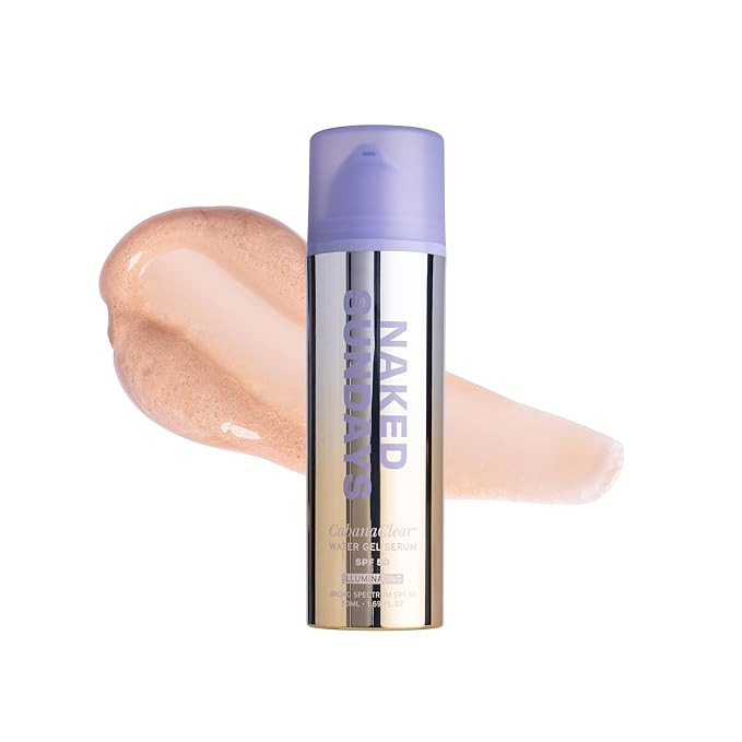 Naked Sundays CabanaClear SPF 50 Illuminating Sunscreen Serum for Face, Hydrating Water-Gel SPF, ... | Amazon (US)