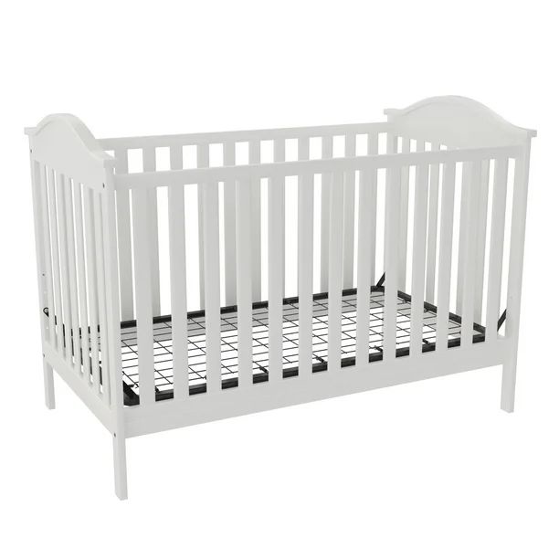 Baby Relax Adele 3-in-1 Convertible Crib, Nursery Furniture, White - Walmart.com | Walmart (US)