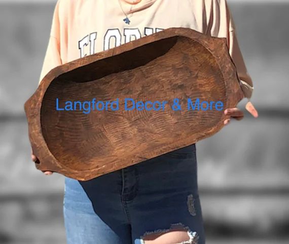 CLEARANCE Oops Hand Carved Extra Large Rustic Dough Bowl/large - Etsy | Etsy (US)