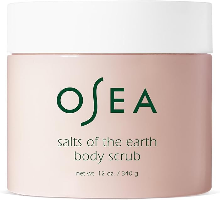 OSEA Salts of the Earth Body Scrub 12 oz - Pink Himalayan Salt Scrub - Vegan Body Care - Gentle B... | Amazon (US)