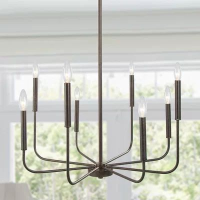 Lafferty 8 - Light Candle Style Classic / Traditional Chandelier Everly Quinn Finish: Brown, Size: 3 | Wayfair North America