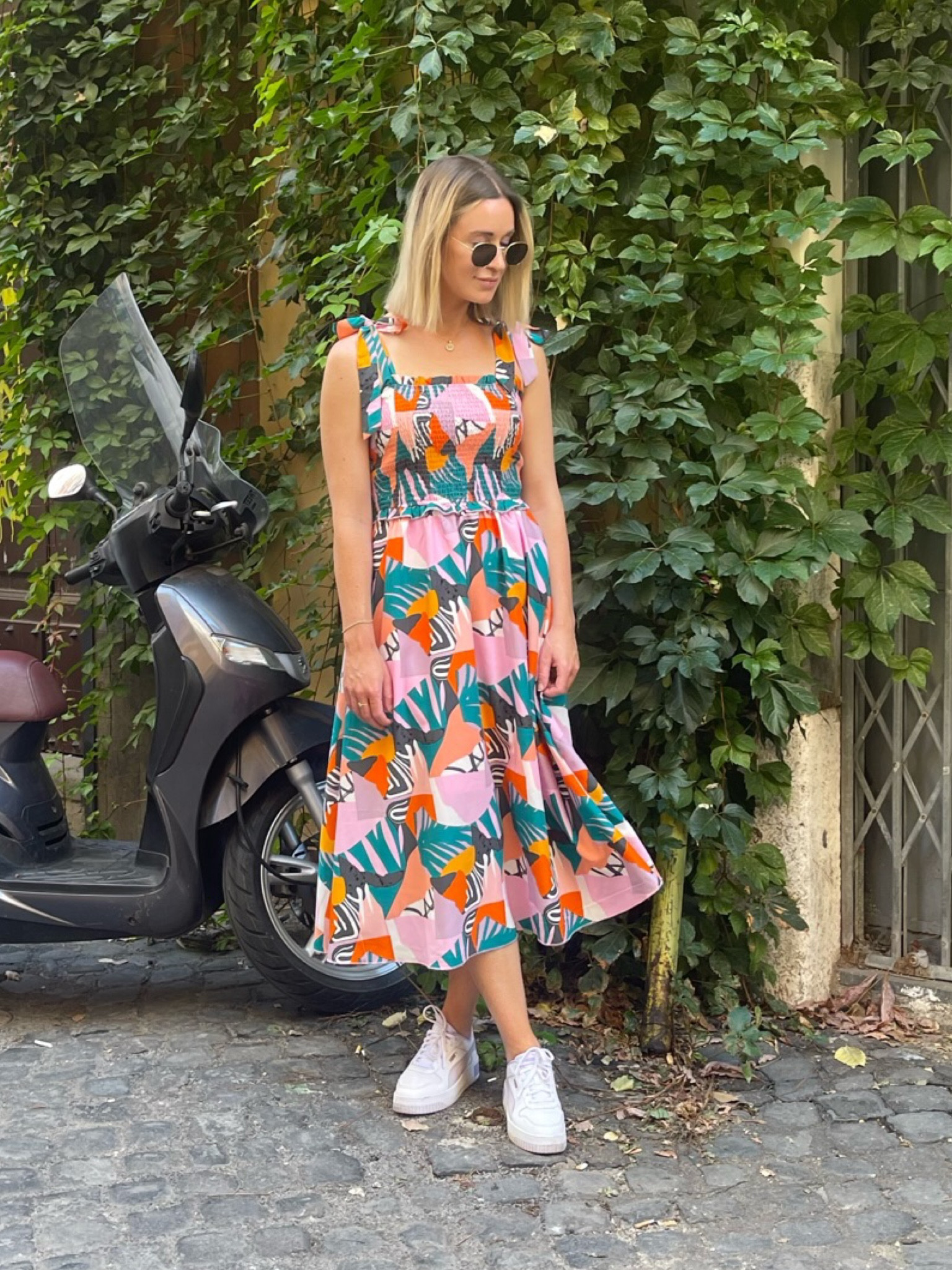 Italy was very warm, so it gave me every excuse to wear dresses paired with cute sneakers my entire trip! I loved this look for its simplicity and comfort - these Pumas especially ended up SAVING my feet with all of the walking✨

#LTKstyletip #LTKshoecrush #LTKtravel