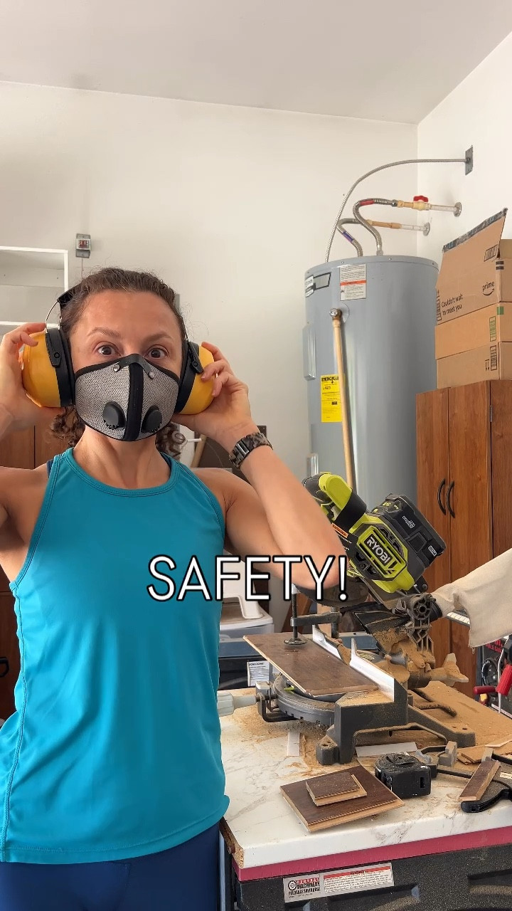 When DIying safety is a must!
A dust mask and noise-canceling earmuffs are essential when woodworking.

#LTKVideo #LTKWorkwear #LTKHome