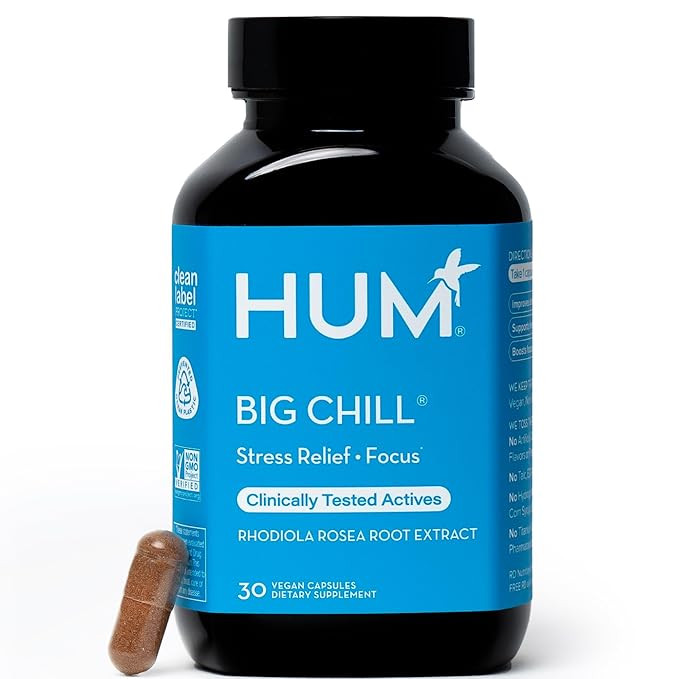HUM Big Chill Rhodiola Rosea Supplement, Adaptogenic Herbal Calm Supplement, Support for Focus, C... | Amazon (US)