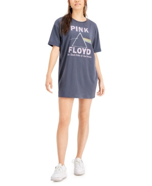 Grayson Threads Black Juniors' Pink Floyd Graphic T-Shirt Dress | Macys (US)