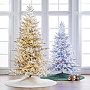 Sparkling Snow Color Changing Full Profile Tree | Frontgate | Frontgate