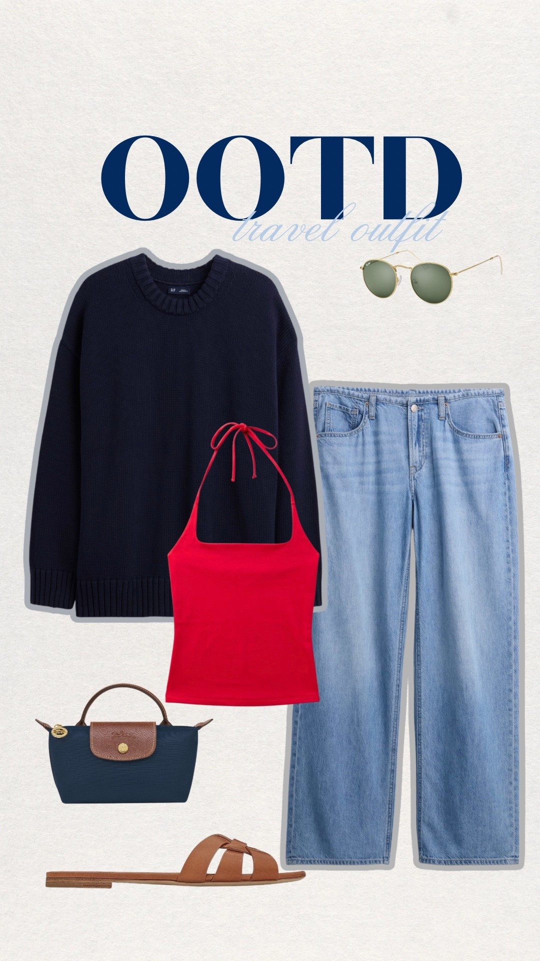 Travel outfit ootd summer