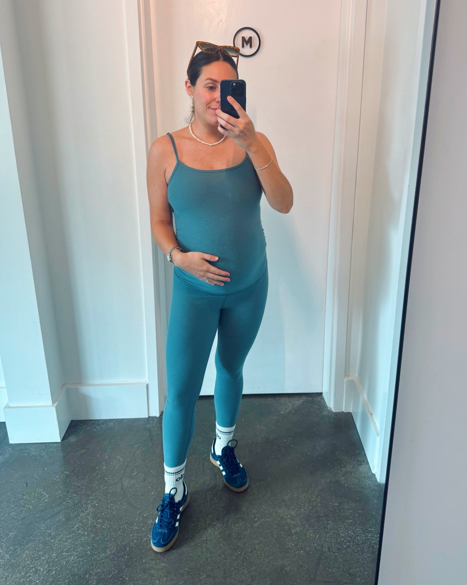 Sale alert! This maternity jumpsuit is now on major sale (in brown!) I sized up to a M. Sale alert. Maternity. Maternity jumpsuit. Maternity workout clothes. LTKbump. LTKsalealert. Ltkfindsunder100.

#LTKBump #LTKSaleAlert #LTKFindsUnder100