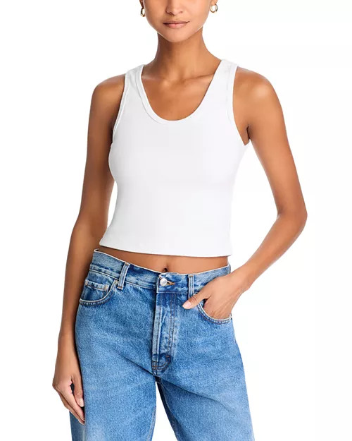 perfectwhitetee Blondie Rib Knit Tank Top   | Bloomingdale's Women | Bloomingdale's (US)