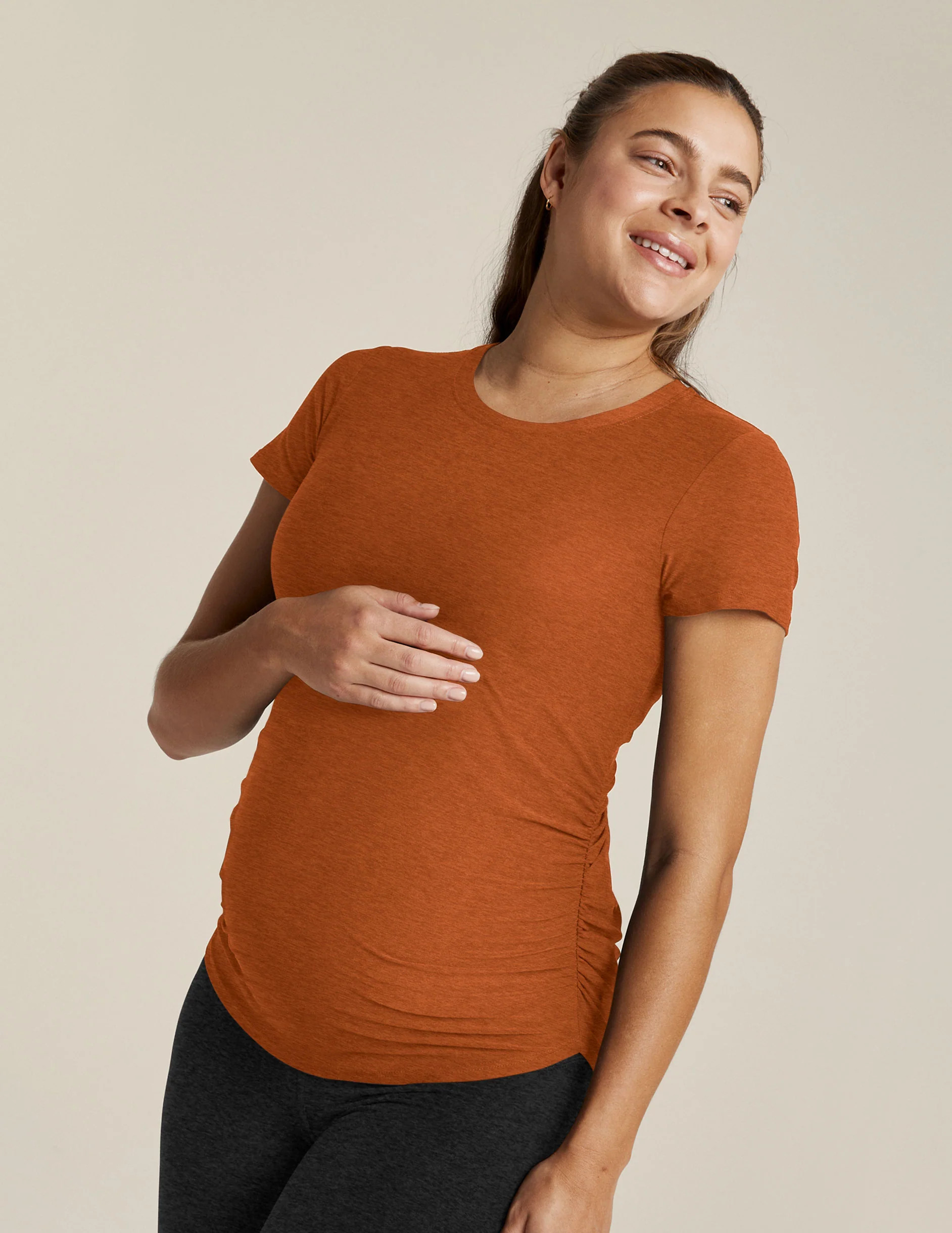 Featherweight One & Only Maternity Tee | Beyond Yoga | Beyond Yoga