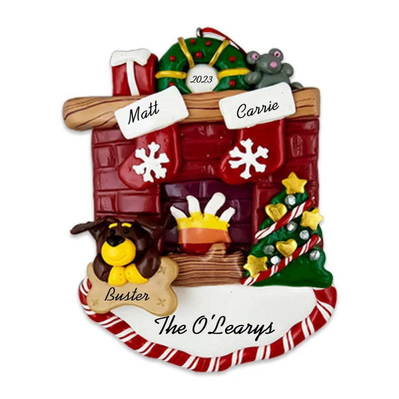 Family of 2-6 People With Rottweiler Dog Around the Fireplace - Etsy | Etsy (US)