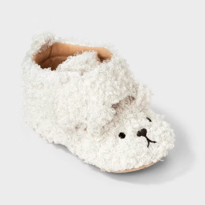 Baby Bear Bootie Shoes - Cat & Jack™ Cream 0-3M | Target