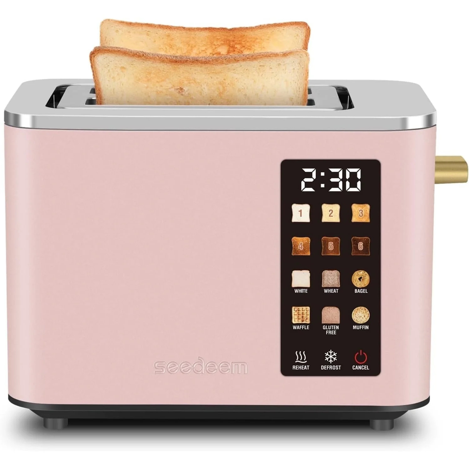 Touch Control Screen Toaster, Smart Stainless Toaster, 6 Shade Setting, 6 Bread Selection, Countd... | Walmart (US)
