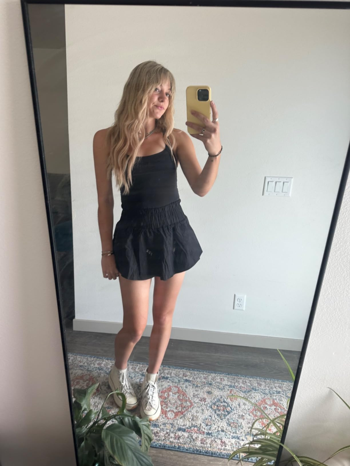 KAMOEUR The Way Home Skortsie Tennis Dress with Shorts Underneath, Sleeveless Workout Athletic Dr... | Amazon (US)