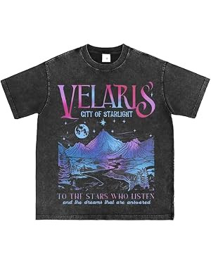 Bellelement Acotar Velaris T-Shirts City of Starlight Graphic T Shirt Book Lover Tee | Amazon (US)