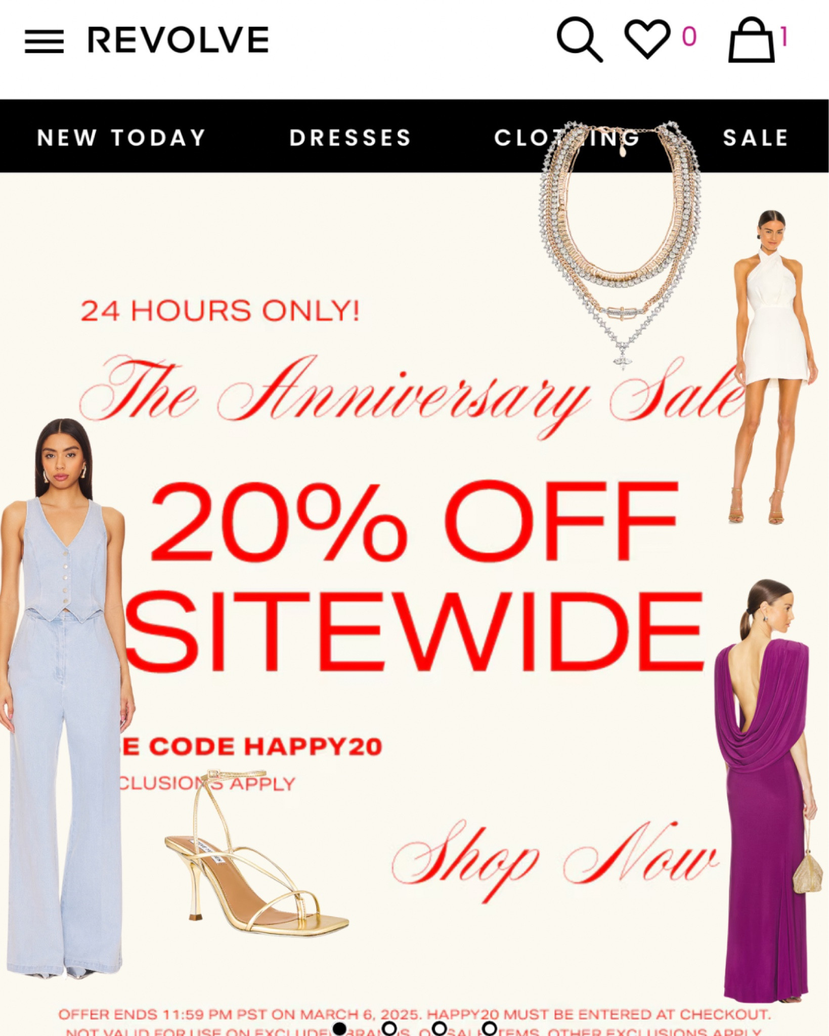 24 Hour sale on Revolve! Use code HAPPY20 to save 20% off! I’ve linked my favorite items ❤️

#LTKSpringSale #LTKSaleAlert #LTKStyleTip