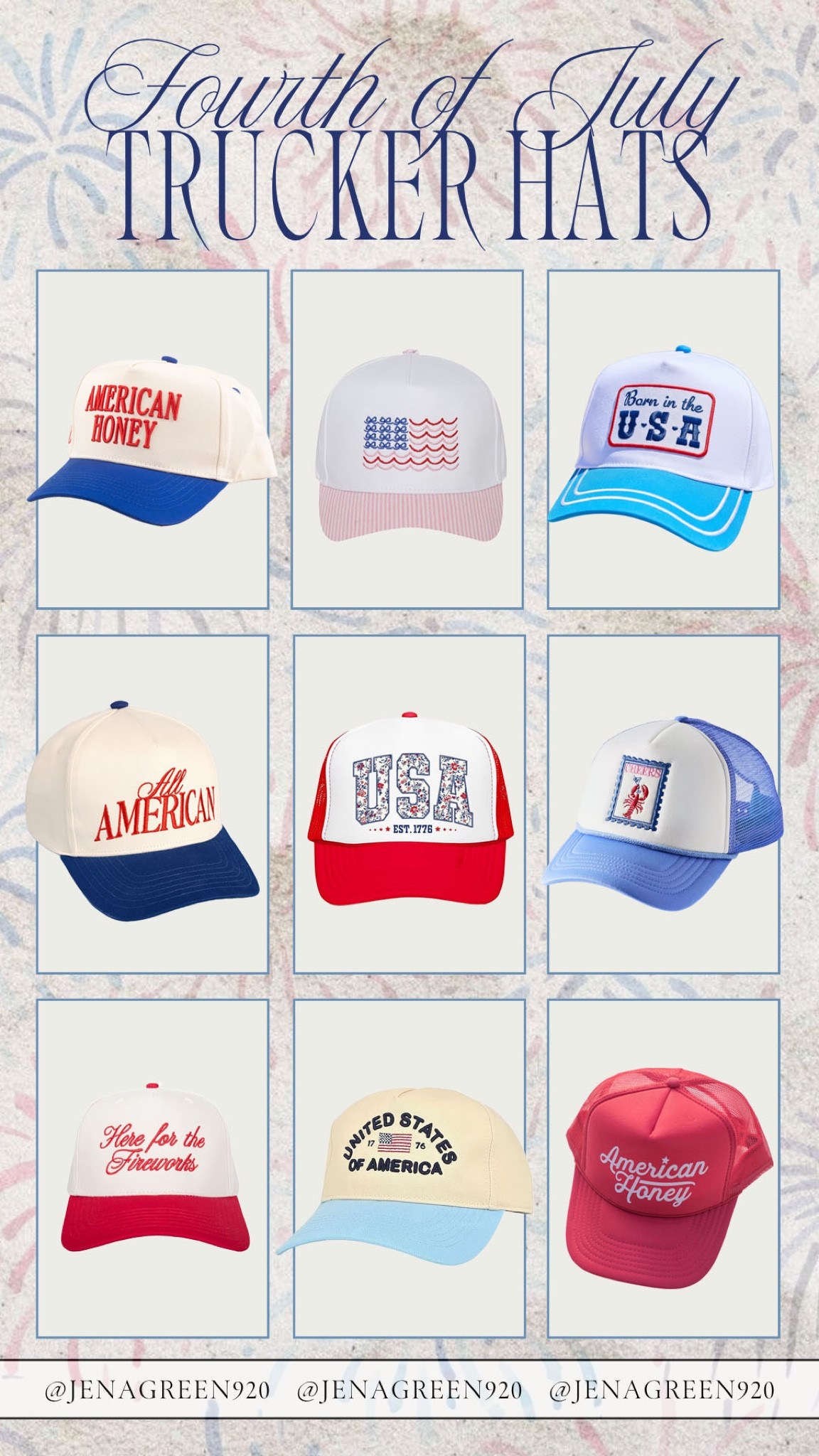 4th of July Trucker Hats | 4th of July Hats 

#LTKSeasonal #LTKootd