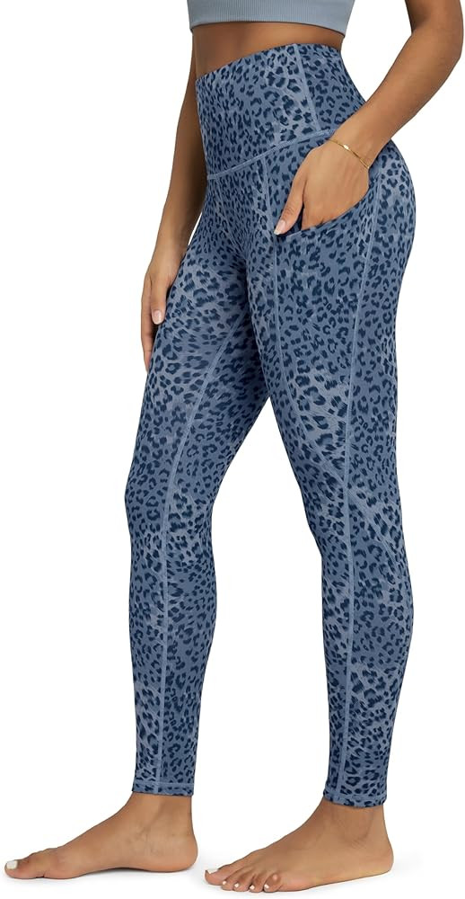 ODODOS Women's High Waisted Yoga Leggings with Pockets, Tummy Control Non See Through Workout Ath... | Amazon (US)