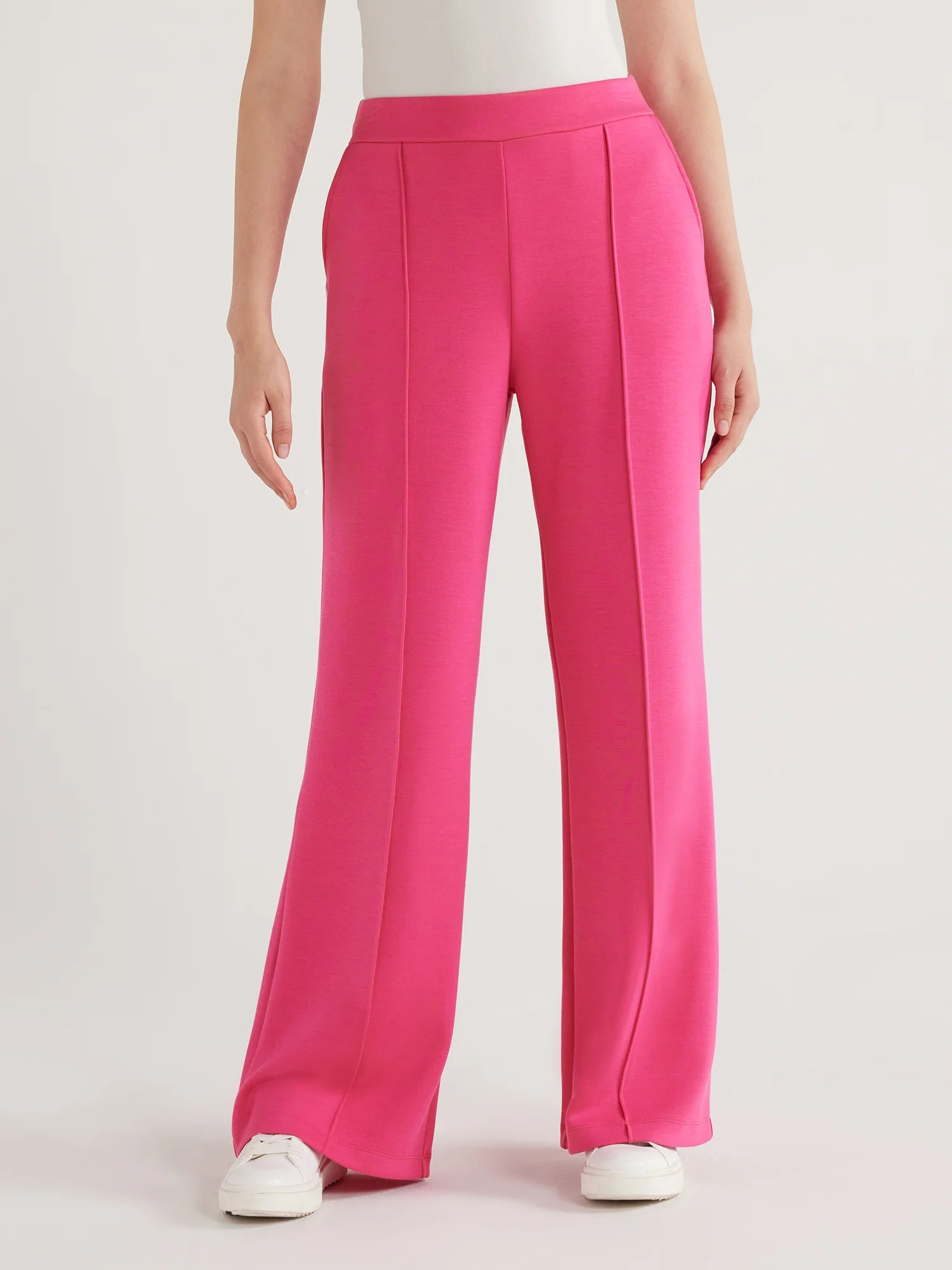 Scoop Women's Scuba Knit Trouser Pants, Sizes XS-XXL - Walmart.com | Walmart (US)