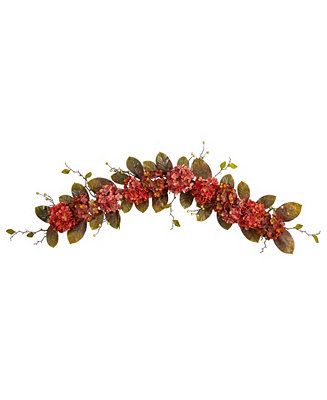 6' Fall Hydrangea and Berry Artificial Autumn Garland | Macy's Canada