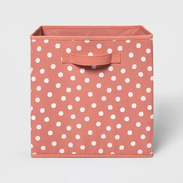 13" Fabric Dot Storage Bin - Pillowfort™ | Target
