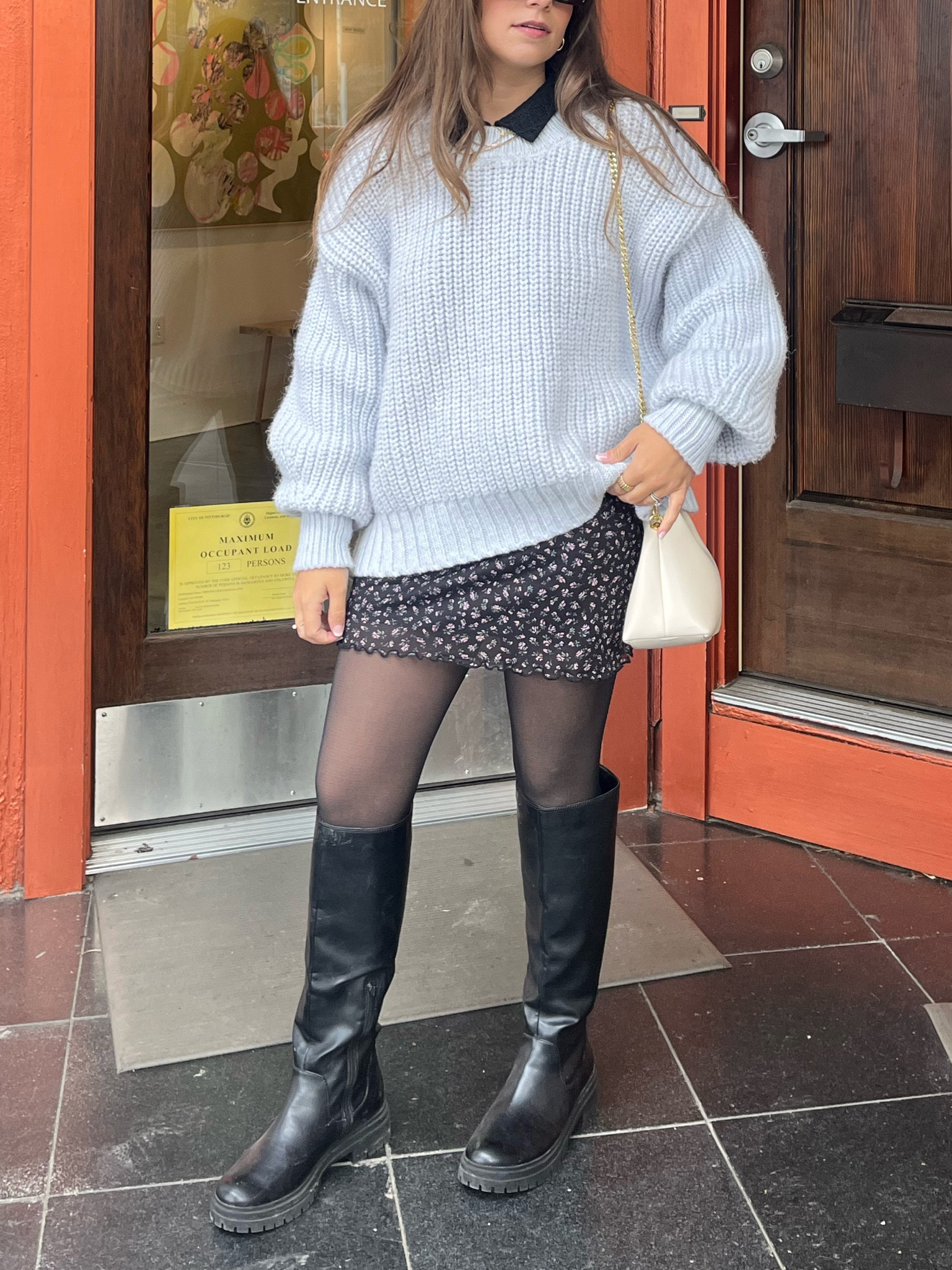 Fall shopping 🍂🤍🛍 still on the hunt for a similar sweater…this one was H&M but is sold out! Boots are last season but I linked this years updated version! 

#LTKunder50 #LTKSeasonal #LTKstyletip