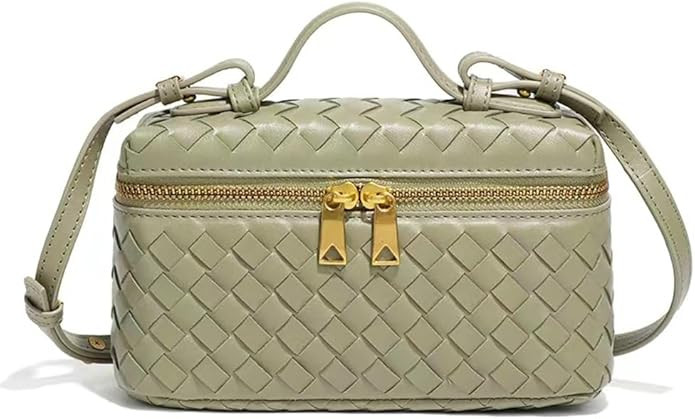 Slouchy Woven Crescent Crossbody Purses Women Square Box Shoulder Bag Mini Suede Tote Hobo Bags H... | Amazon (US)