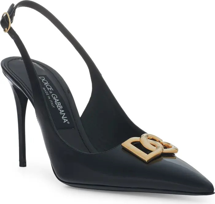 Dolce&Gabbana Lollo Pointed Toe Slingback Pump (Women) | Nordstrom | Nordstrom