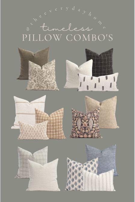 3 TIMELESS PILLOW COMBO'S

#LTKhome