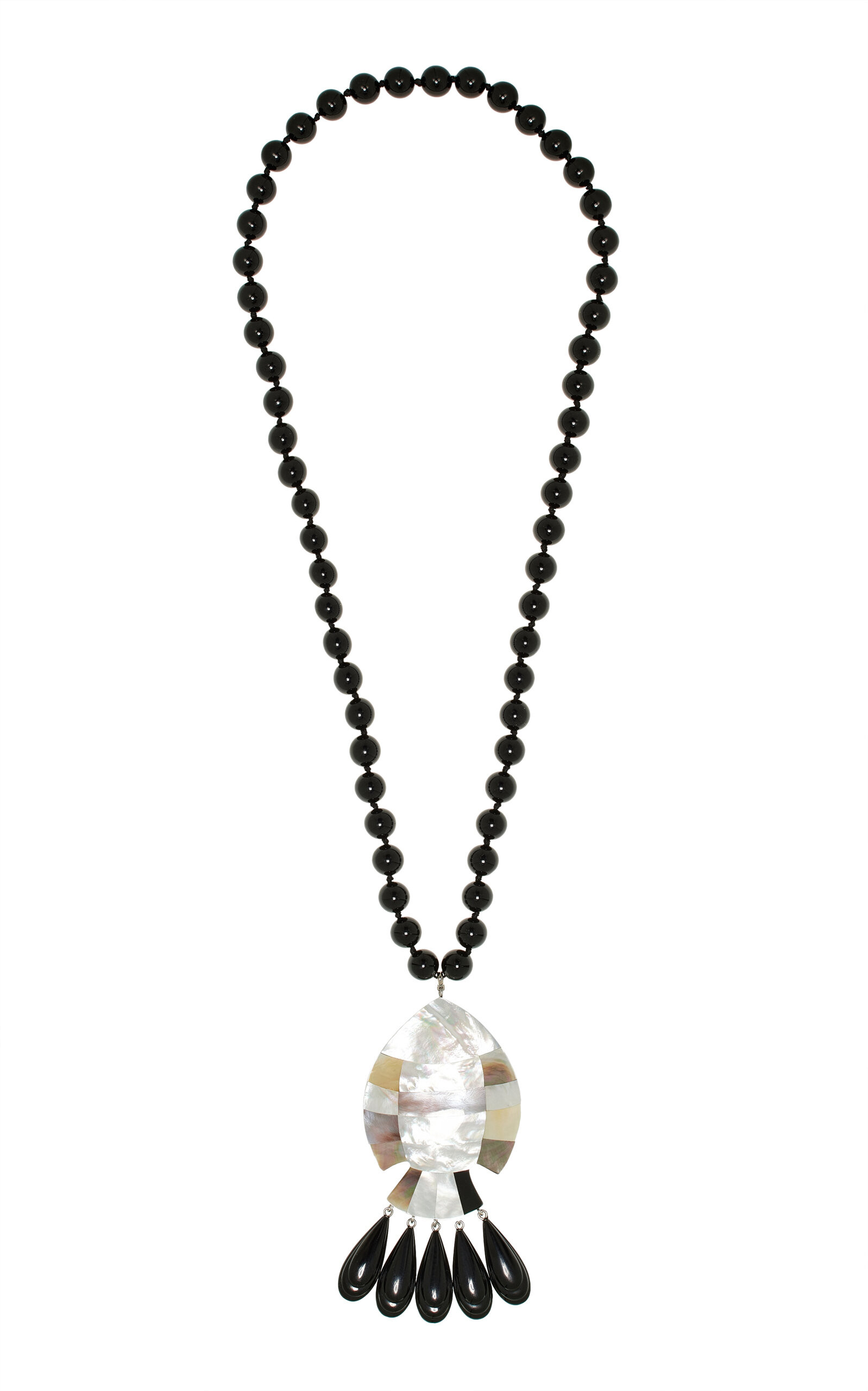 Exclusive Ondine Mother of Pearl Onyx Necklace | Moda Operandi (Global)