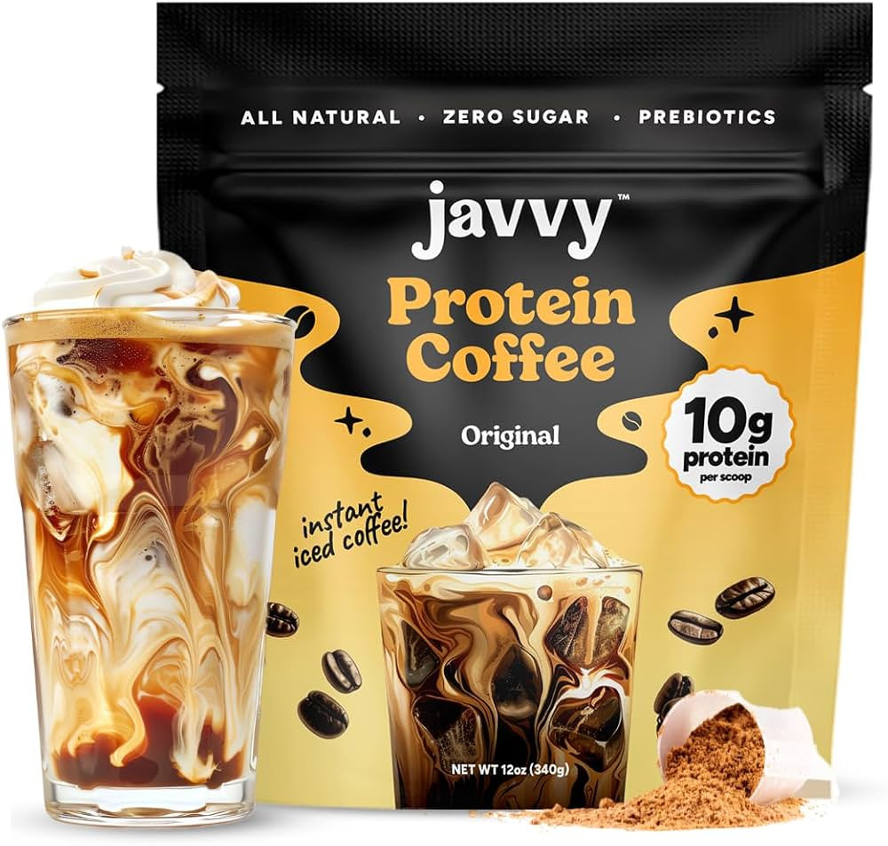 Javvy Original Protein Coffee - Premium Whey Protein & Instant Iced Coffee - 100% Arabica Coffee ... | Amazon (US)