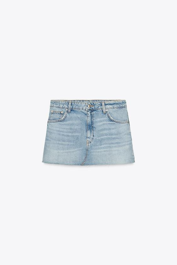 DENIM TRF MINI SKIRT | Zara UK