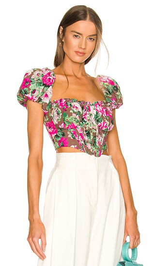 Claudette Top in Simone Print | Revolve Clothing (Global)