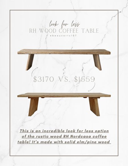 One of my favorite looks for less!! This beautiful coffee table is an amazing look for less option of the RH Nordcasa wood coffee table!

#LTKFind #LTKhome #LTKsalealert