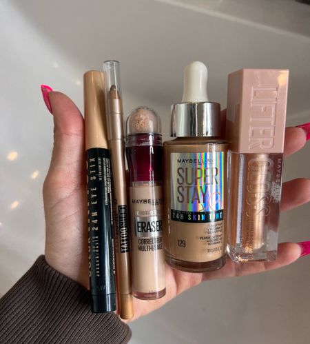 Let’s get some goodies I have been dying to try from @maybelline and stock up on some favorites! Shop online or in store #maybelline #maybellinepartner #targetpartner 

Concealer shade 100
Concealer (darker) shade 146.5
Skin tint shade 129
Eye stix shade “I am confident” 
Gel pencil shade “Bronze glitz” 

Makeup favorites, drugstore makeup, makeup routine 

#LTKbeauty #LTKstyletip