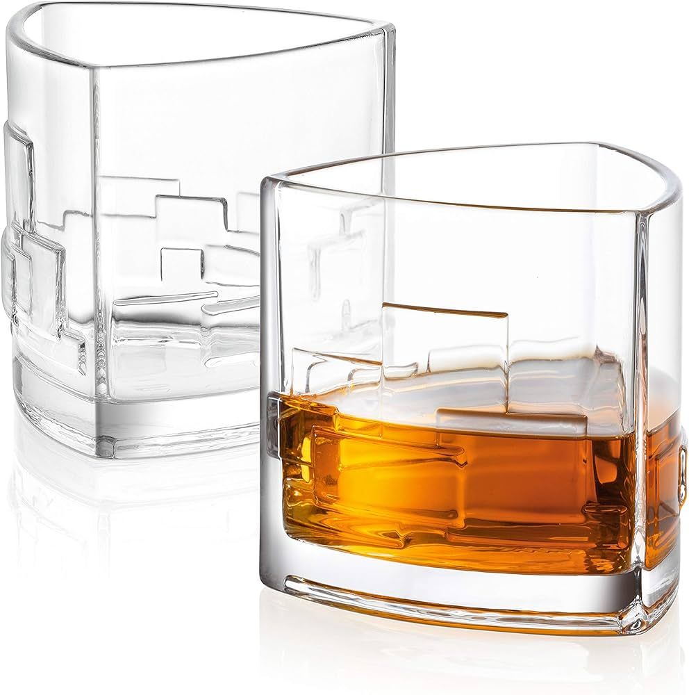 JoyJolt Revere Scotch Glasses, Old Fashioned Whiskey Glasses 11-Ounce, Ultra Clear Whiskey Glass for | Amazon (US)