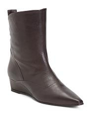Leather Wedge Booties For Women | TJ Maxx