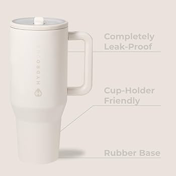 HydroJug Traveler - 40 oz Water Bottle with Handle & Flip Straw - Fits in Cup Holder, Leak Resist... | Amazon (US)