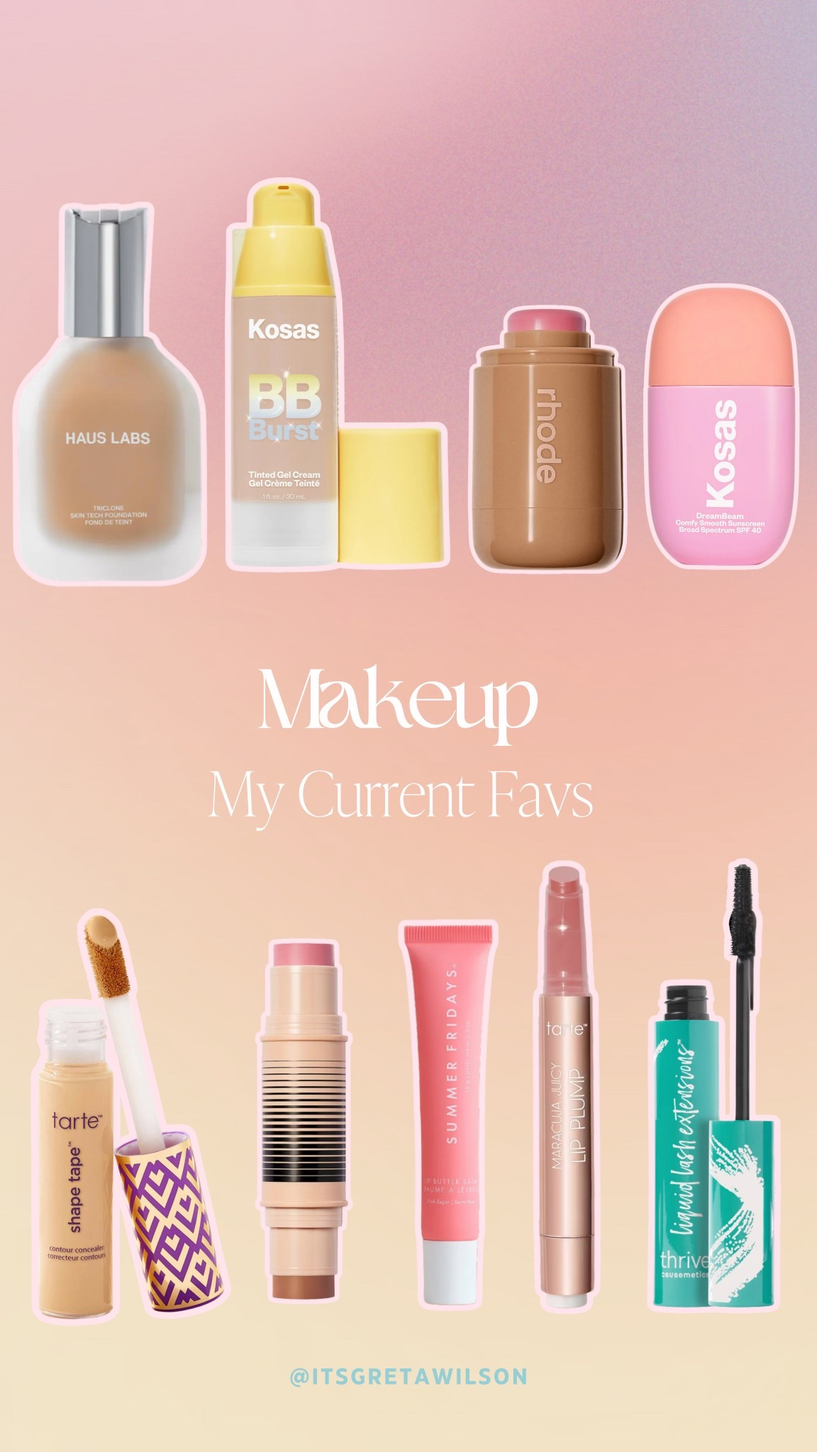 My current makeup favs 💓