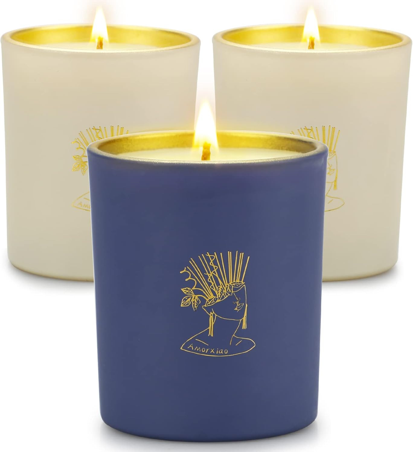 3 Pack Candles for Home Scented, 23oz Lavender Scented Candle Set, 200 Hour Long Lasting Aromathe... | Amazon (US)